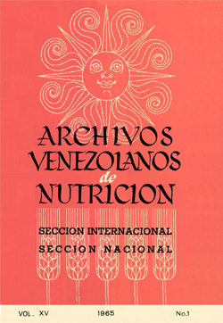 Archivos Venezolanos de Nutrición