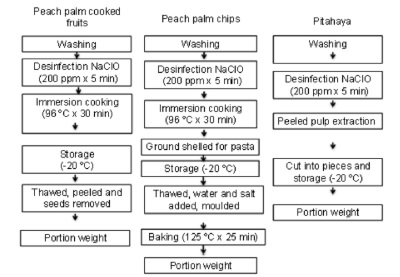 FIGURE 1. Process of food preparation for the study